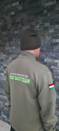 Bélelt kötött vastag zöld sapka