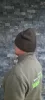 Horse Baits lined knitted beanie – thick, green