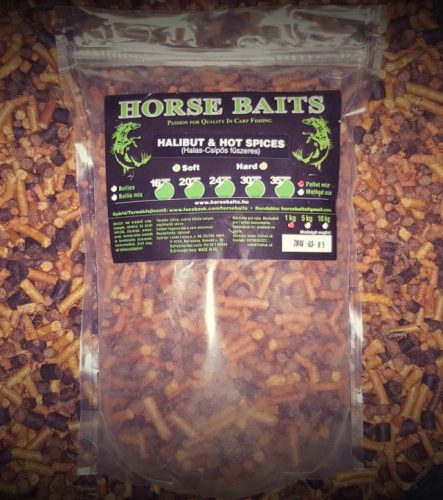Horse Baits Pellet Mix Halibut & Hot Spices 