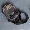 Embroidered camo shoulder bag with Horse Baits lettering