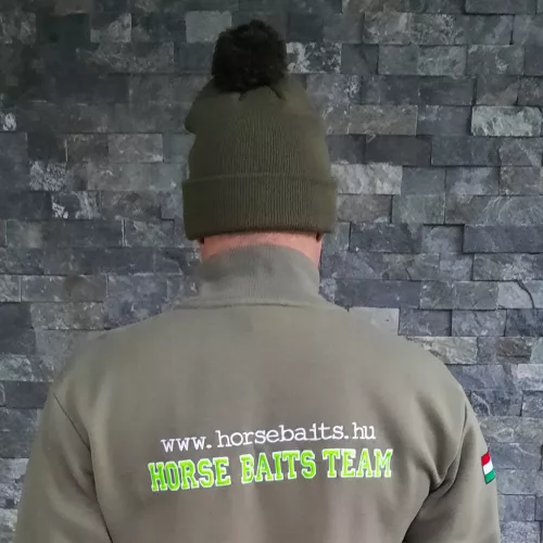Horse Baits knitted pom-pom hat